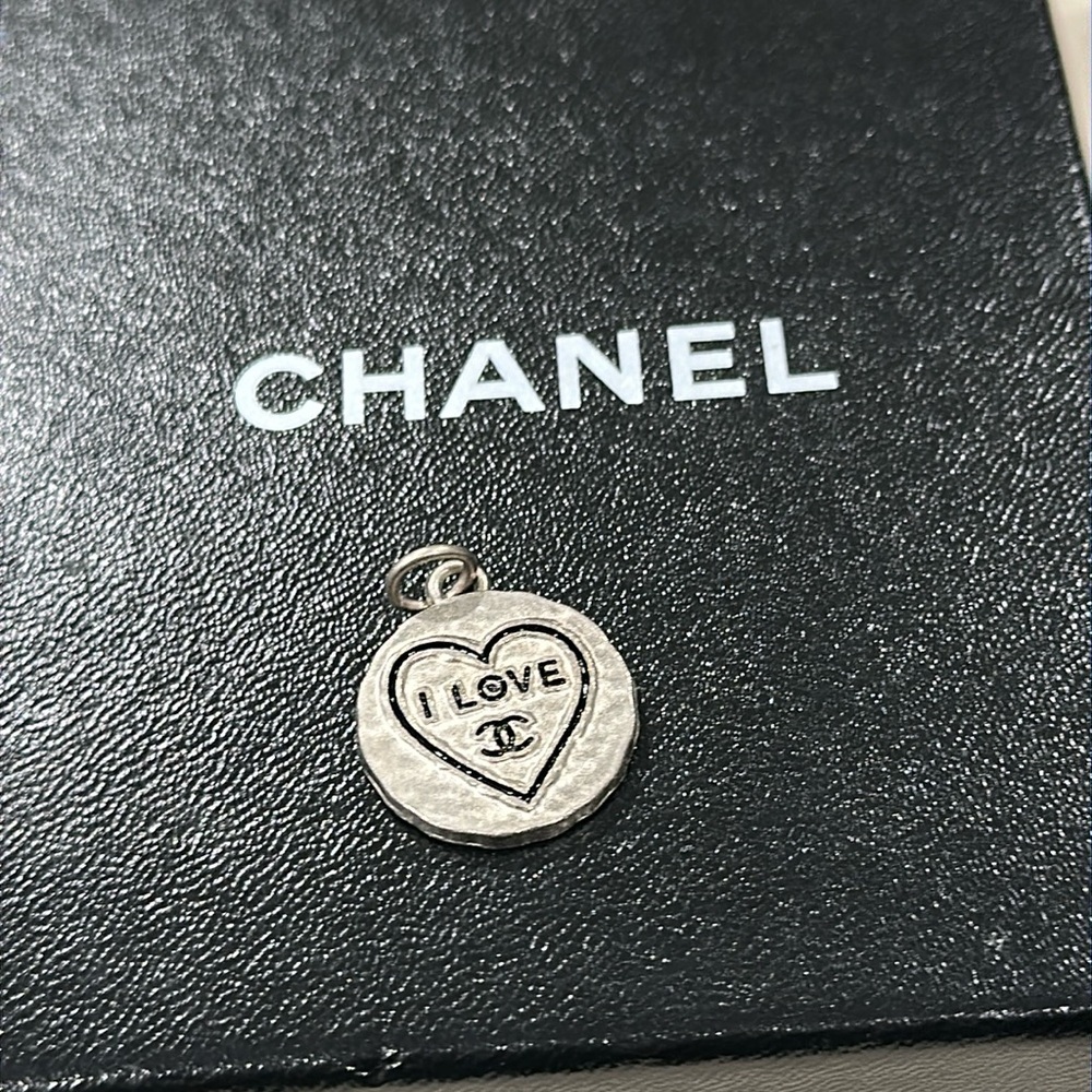 upcycled charm tag pull silver